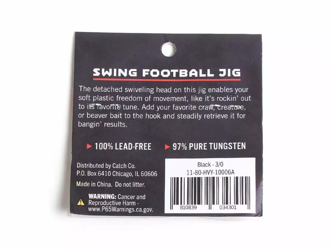 Heavy Metal Tungsten Swing Football Jig 5 Heavy Metal Tungsten Swing Football Jig - Image 3
