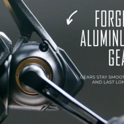 Googan Squad Gold Series Spinning Reel & Finesse Rod Bundle -Baits Sales 220929 googan squad gold spinning reel features forged alum gear 1