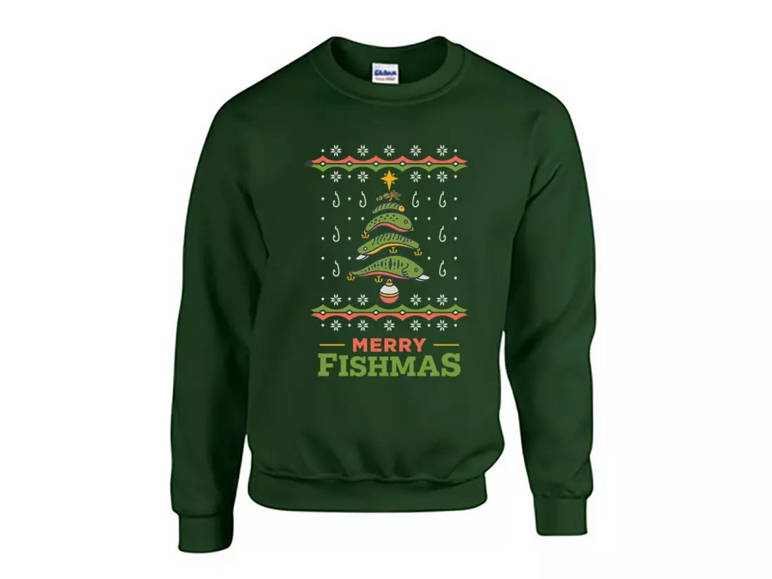 Karl's Fishing & Outdoors Merry Fishmas Sweater 4 Karl's Fishing & Outdoors Merry Fishmas Sweater - Image 2