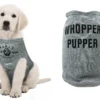 Karl's Fishing & Outdoors Whopper Pupper Dog Shirt 1 Karl's Fishing & Outdoors Whopper Pupper Dog Shirt -Baits Sales dog grey shirt display 01