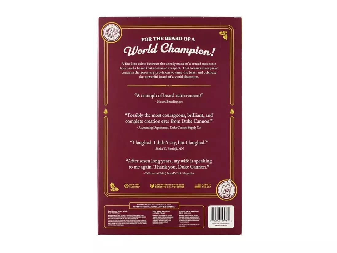 Duke Cannon The Beard That Stole Christmas Gift Set 6 Duke Cannon The Beard That Stole Christmas Gift Set - Image 4