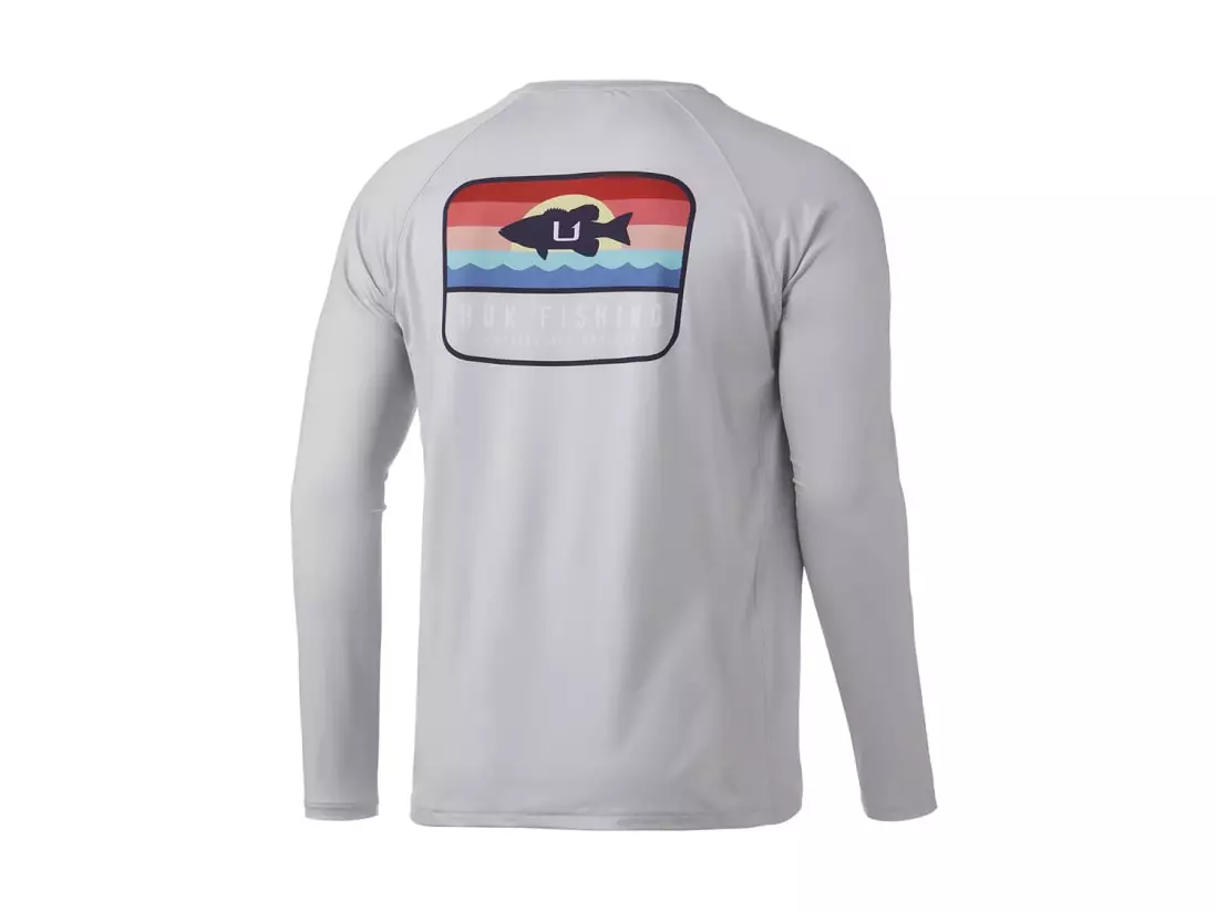 HUK Sunset Bass Pursuit Long Sleeve Shirt 4 HUK Sunset Bass Pursuit Long Sleeve Shirt - Image 2