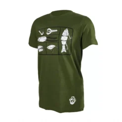 Karl's Fishing & Outdoors Karl's Bait Box T-shirt -Baits Sales karls olive baitboxtshirt angled 50 01 krl 10008
