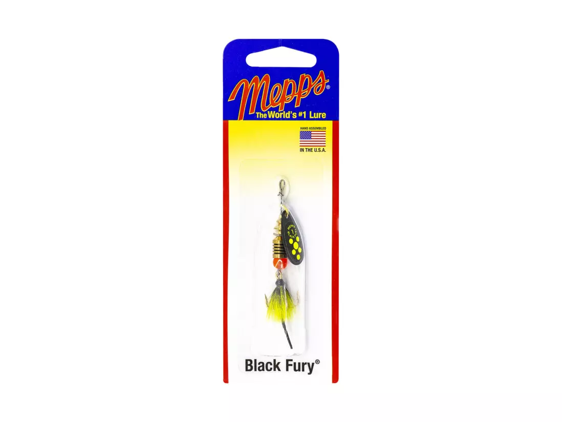 Mepps Dressed Black Fury Spinnerbait 3 Mepps Dressed Black Fury Spinnerbait