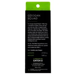 Googan Squad Poppin' Filthy Frog -Baits Sales poppinfilthyfrog packaging back