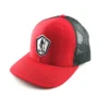Mystery Tackle Box Snapback MTB Crest Logo Hat -Baits Sales snapback red black webv1 2